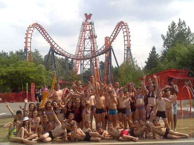 Enfants en colo au Parc du Puy du fou 