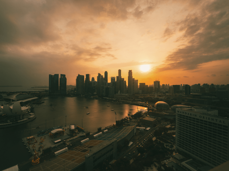 Vue sur la skyline de Singapour en colo de vacances pour ados cet été