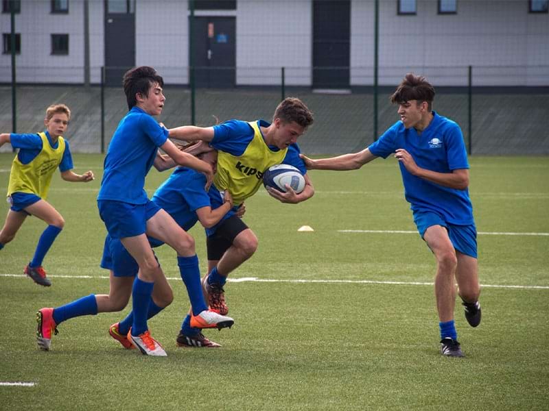 entrainement rugby colo été enfants ados