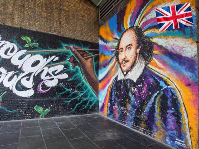 Street art sur les murs de Londres en Angleterre