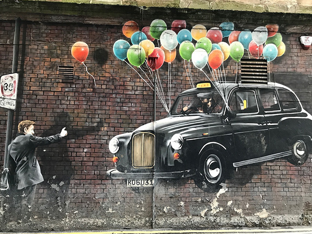 graffitis dans une rue au royaume uni sejour ados