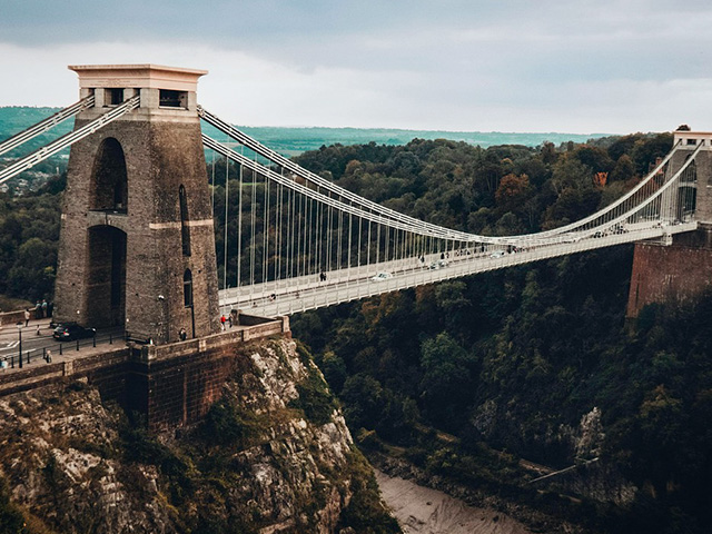 pont suspendu de Clifton pour accéder à bristol séjour ados été
