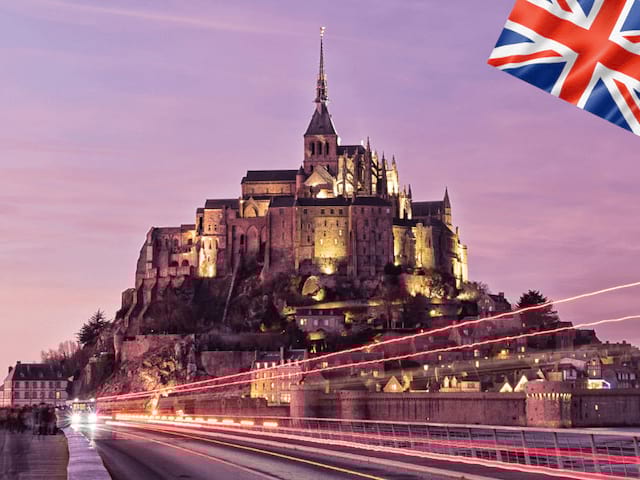 Visite du Mont Saint Michel en Anglais pour les jeunes en colonie de vacances en Normandie cet été