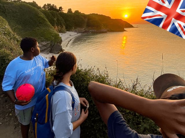 Joli paysage de Normandie observé par les jeunes en colo de vacances cet été