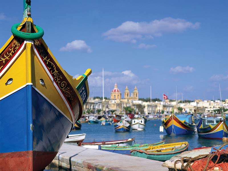 Port de Malte pris en photo lors d'une colonie de vacances linguistique durant l'été
