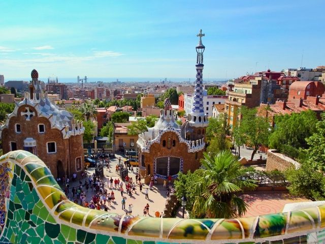 Parc Guell en colo de vacances à Barcelone cet été