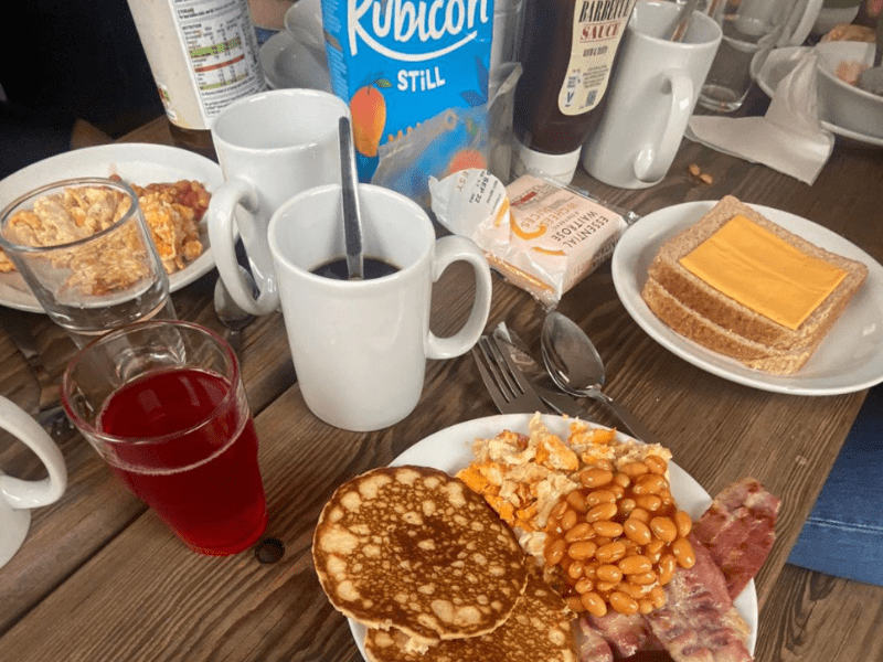 English breakfast en colo de vacances à Londres cet été