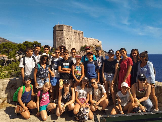 groupe ados en voyage en croatie cet ete