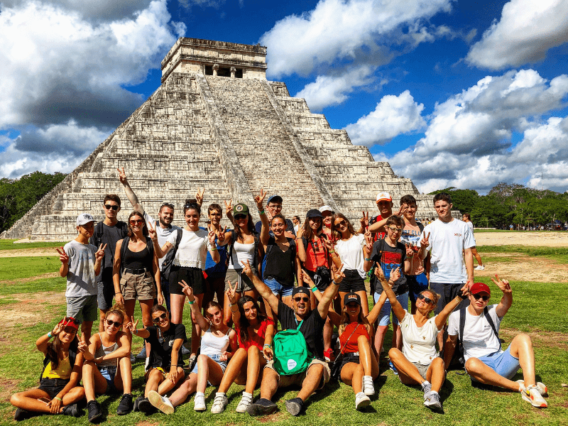 Visite de Chichen Itza en colo de vacances itinérante au Mexique de cet été