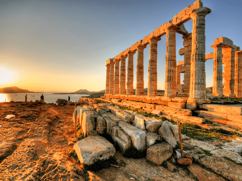 Site archéologique grec que les jeunes ont pu visiter lors de leur colo de vacances en Grèce cet été