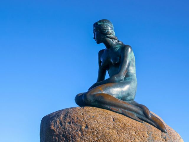 Petite sirène à Copenhague que les jeunes sont allés voir à Copenhague