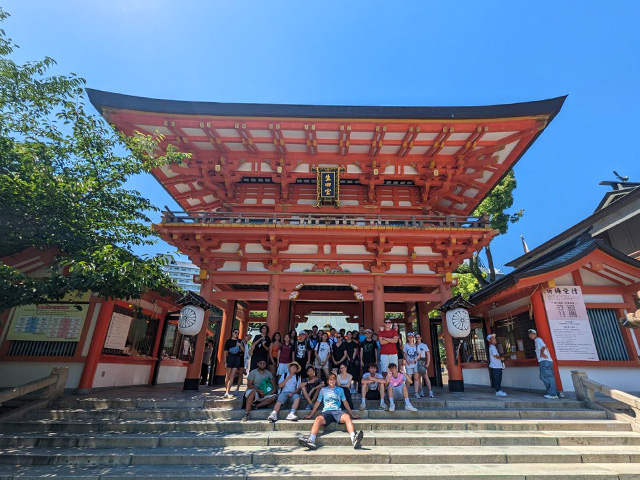 Groupe ados colonie de vacances Japon été
