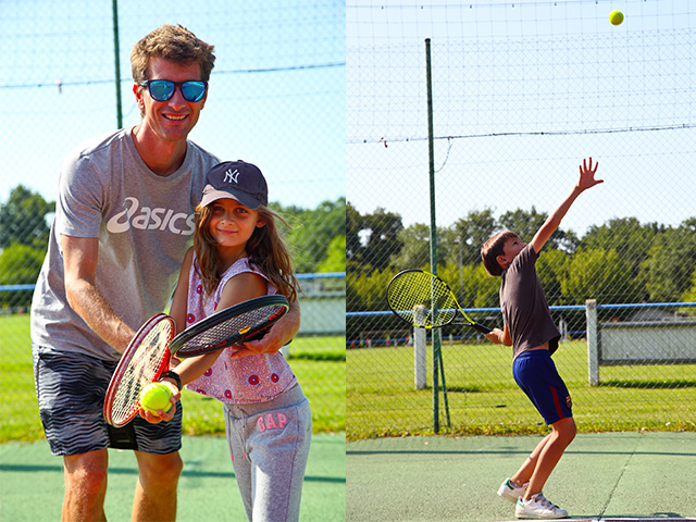 Moniteur tennis colonie de vacances sportive été&