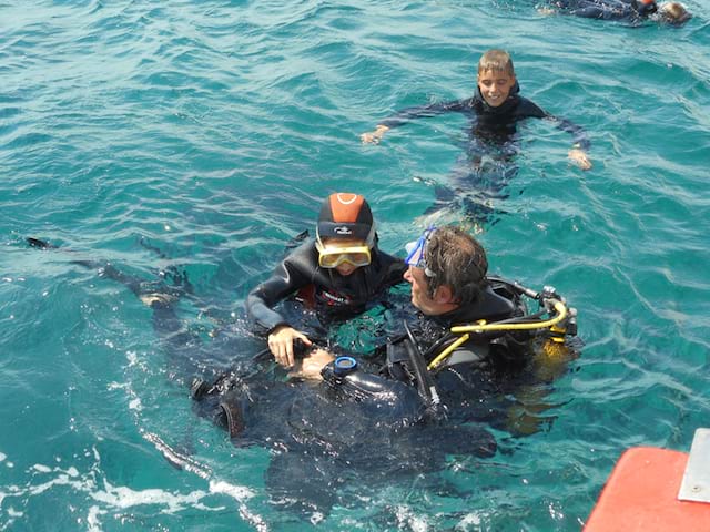 Initiation à la plongée sous-marine en colo