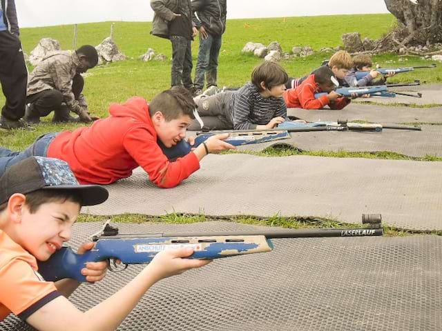 Session biathlon en colo multi activités cet été