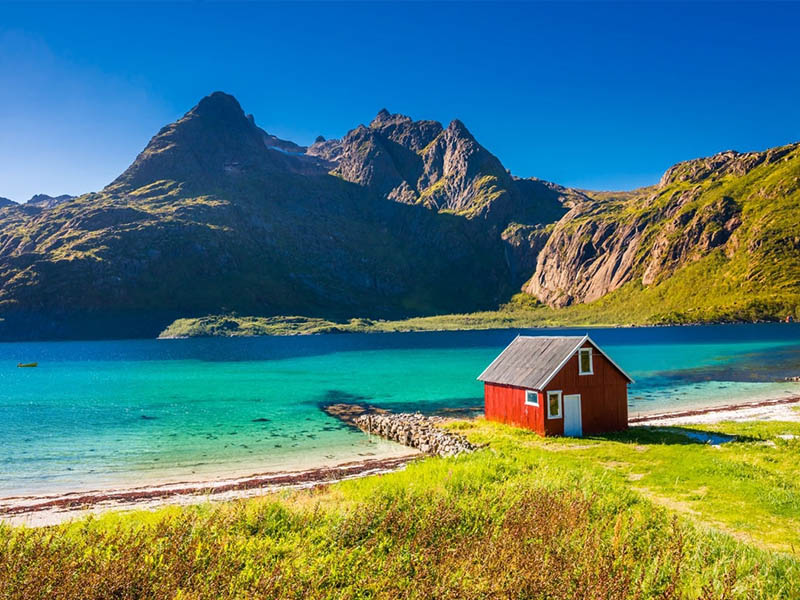 Vue sur la Suède en colonie de vacances été ados