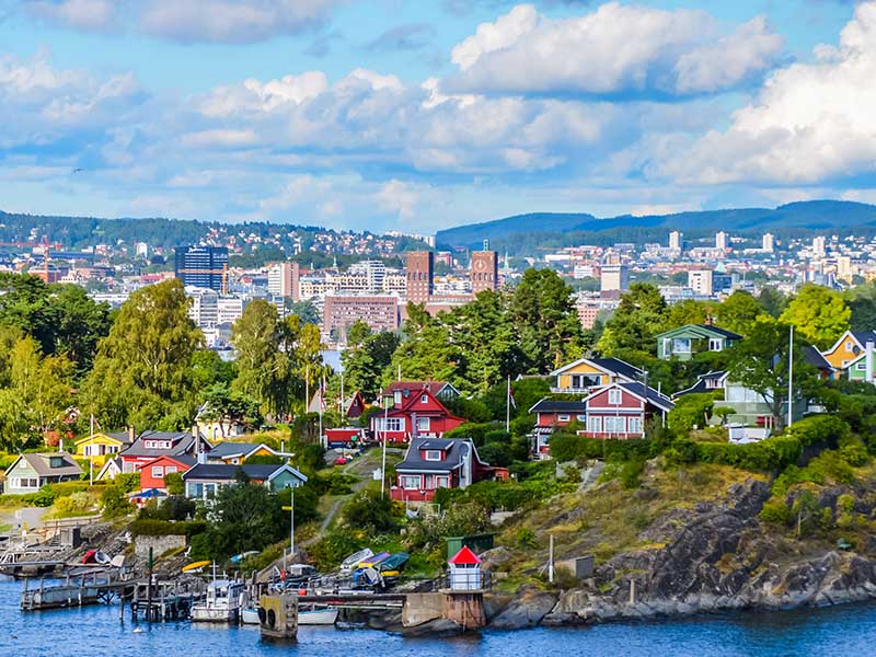 Paysage Oslo colonie de vacances été Suède Norvège ados