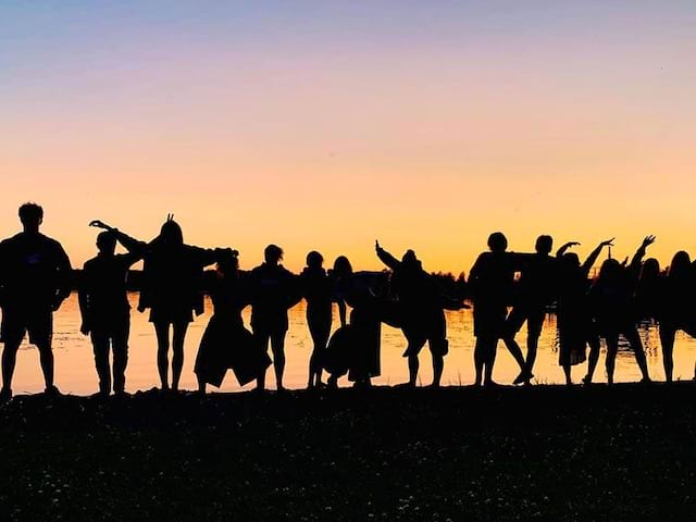 Coucher de soleil observé lors d'une colo de vacances en Finlande et en Estonie