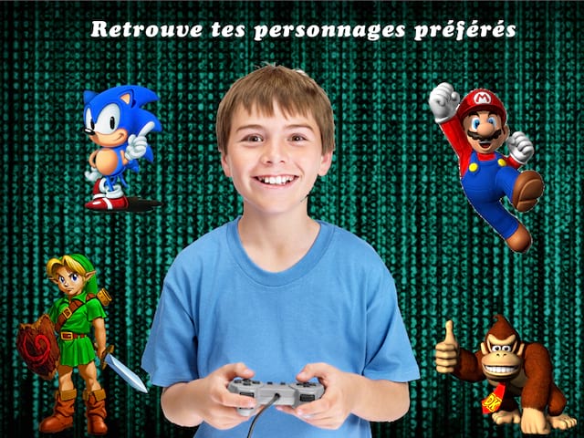 Enfant jouant à la console