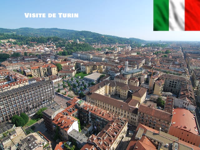 Vue sur la ville de Turin en Italie