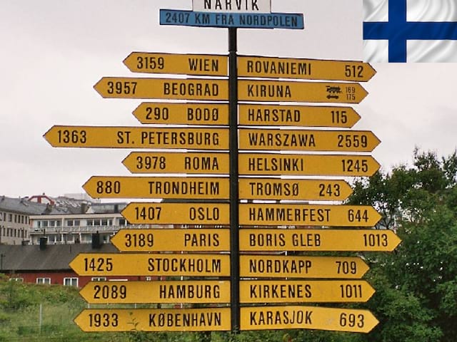 Panneaux de signalisation en Laponie