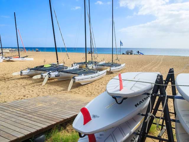 Plage de Fuerteventura en colonie de vacances ados