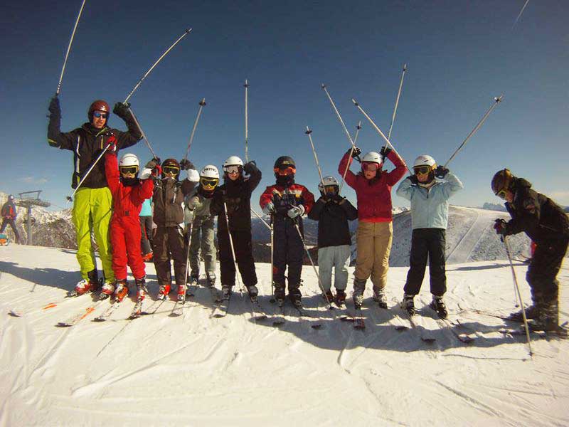 Enfants en colo au ski en Italie pour les vacances de février