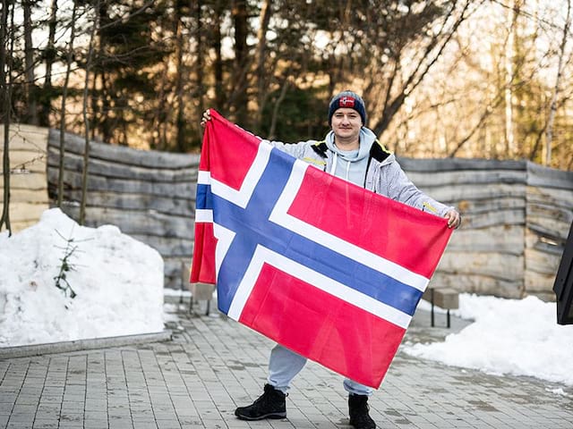 ado drapeau norvege voyage oslo février