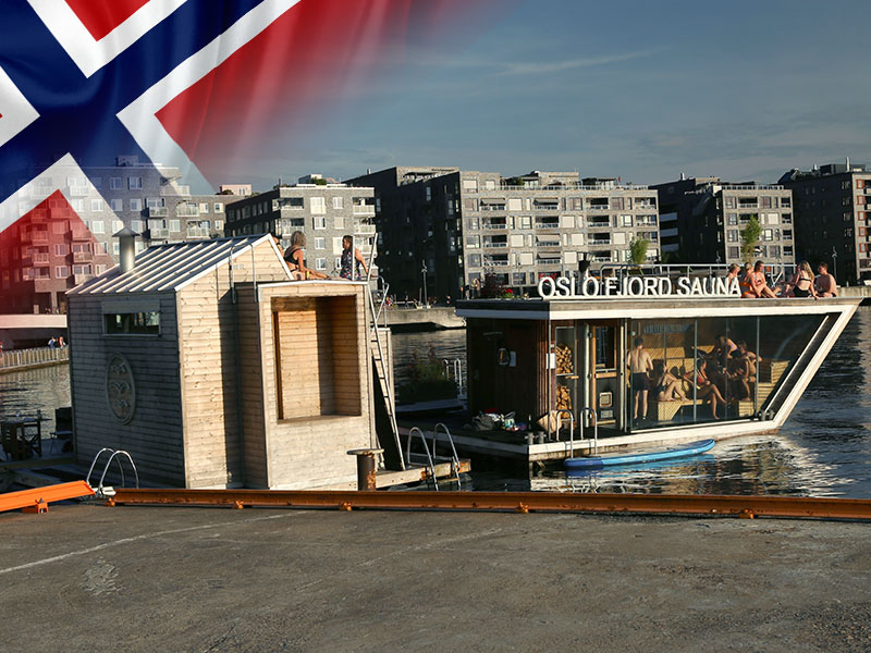 sauna flottant oslo norvege tradition 