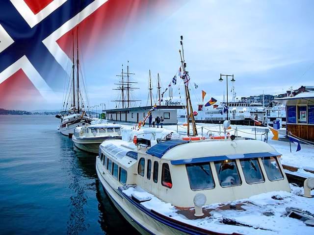 port bateaux oslo en hiver