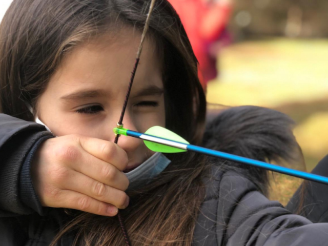 Session de tir à l'arc en colo de vacances Cuisine à Noel