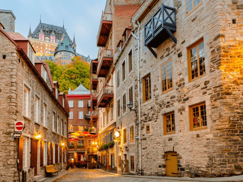Ruelles au Quebec où ont flâné les jeunes en colo de vacances cet hiver
