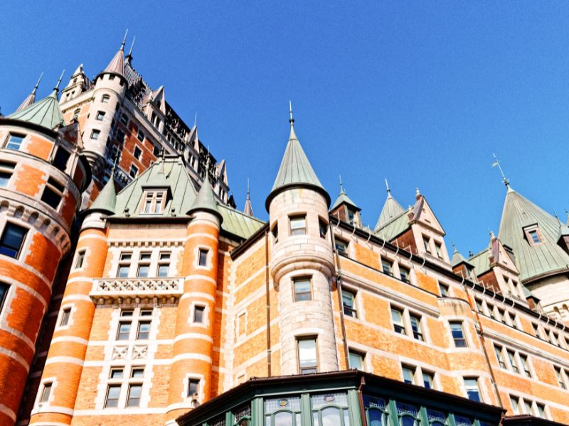 Célèbre château de Frontenac au Quebec cet hiver