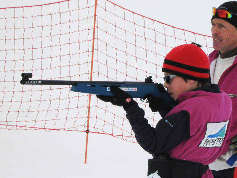 Activité biathlon cet hiver en colonie de vacances