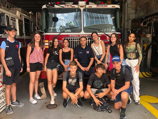 caserne pompiers new york etats unis sejour hiver