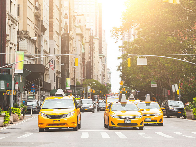 taxis new yorkais etats unis sejour adolescents hiver 