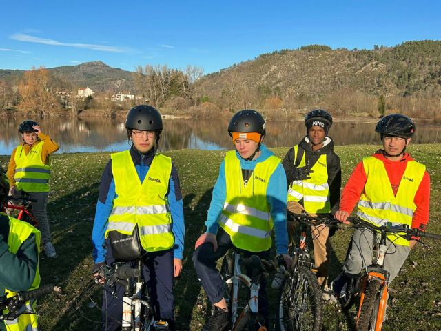Session vélo en colo cet hiver à Retournac