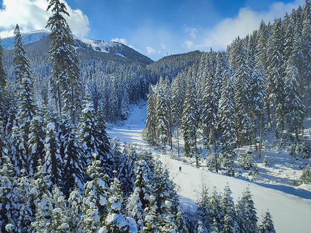 paysage piste de ski bansko bulgarie colonie de vacances ados hiver 