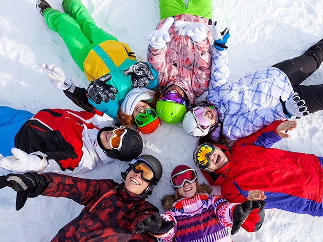groupe ados pistes de ski Andorre