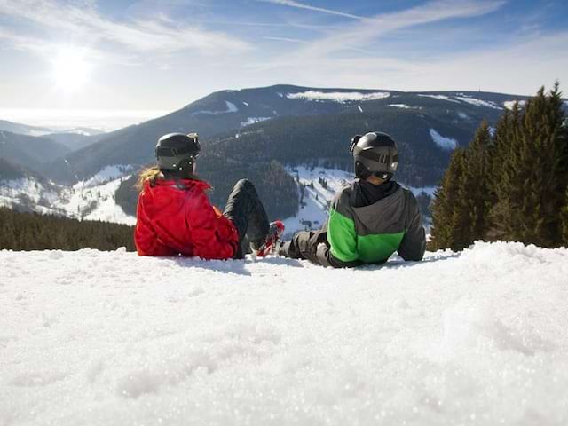 Vue sur les pistes de Courchevel