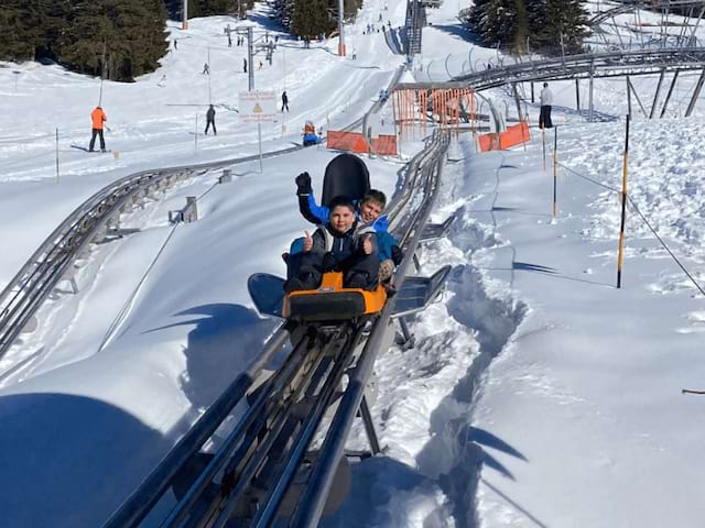 Activité Mountain twister en colonie de vacances cet hiver