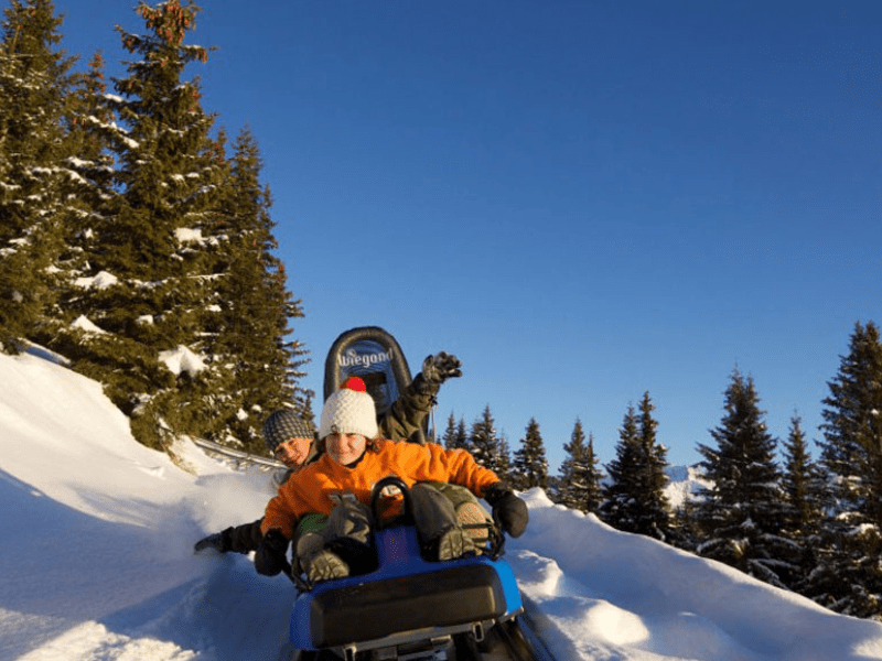 Activité Mountain twister en colonie de vacances cet hiver