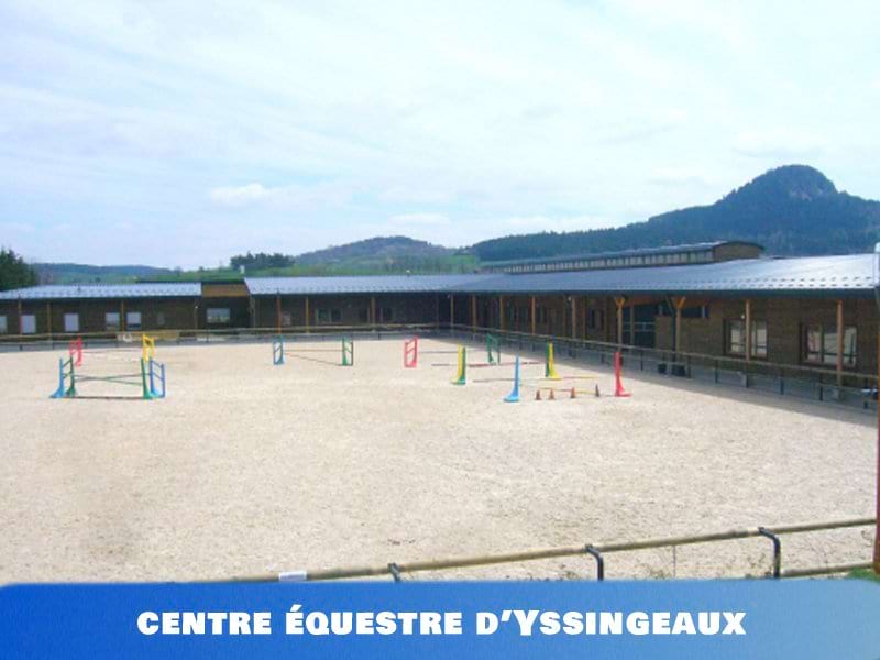 vue sur le centre equestre de colonie de vacances et stages sportifs d'yssingeaux