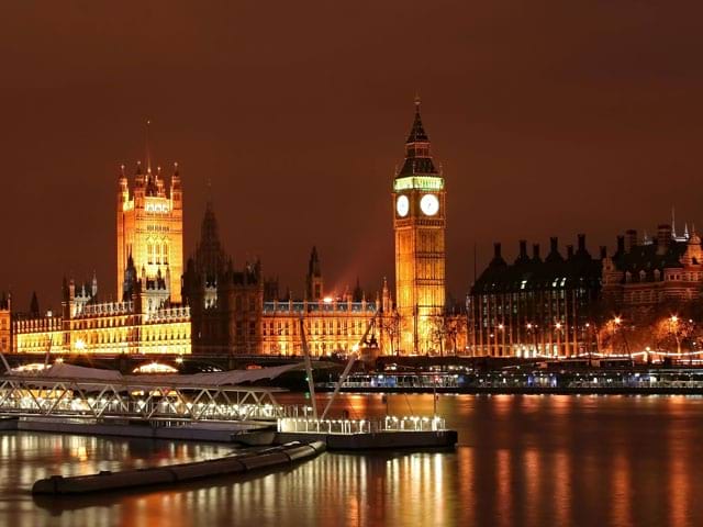 Vue sur Londres et Big Ben en colonie de vacances