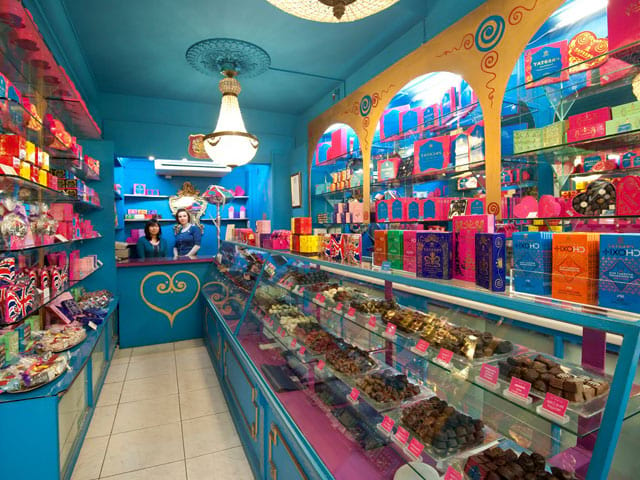 Boutique de bonbons à Londres