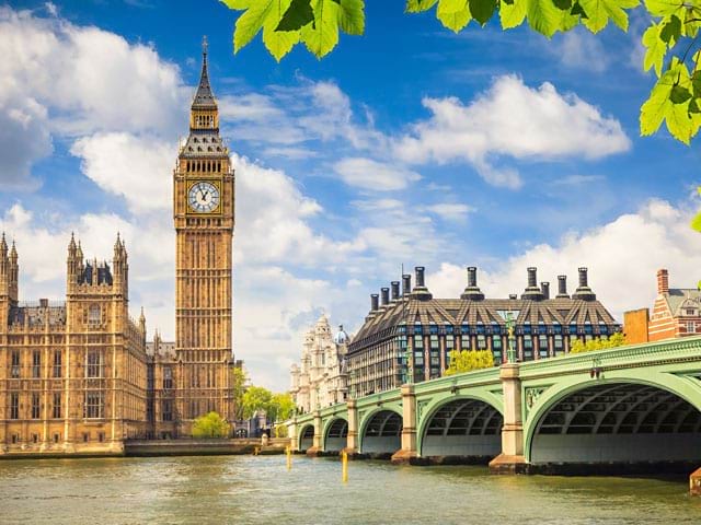 Vue sur Big Ben à Londres