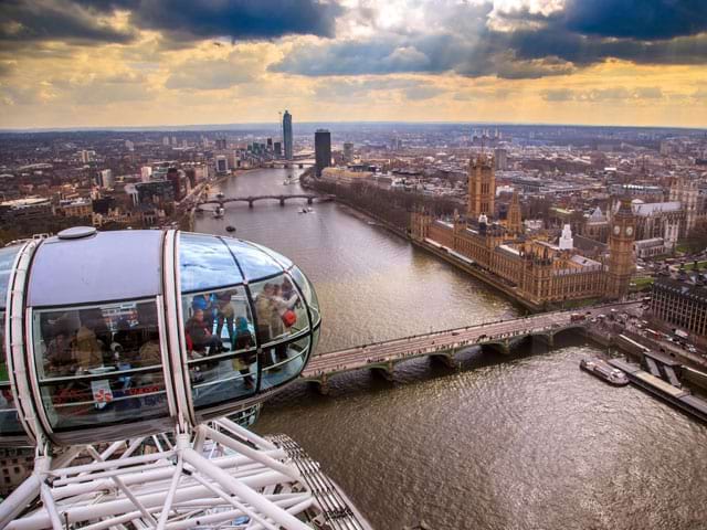 Vue sur le Thames depuis le London Eye