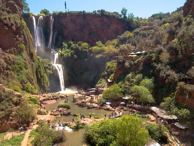 Paysage verdoyant du Maroc vu durant une colo ce printemps