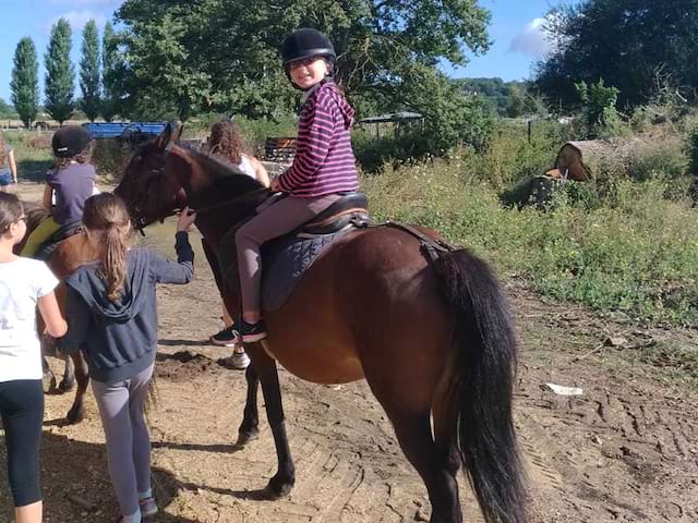 Activité équitation pendant le séjour 