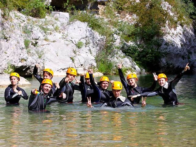 groupe canyoning ados corse été